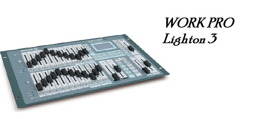 【WORK PRO】外部DMXメモリー可能な多機能照明卓【Lighton3】入荷！