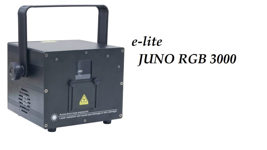【e-lite】DMX制御可能な3W出力RGBレーザー【JUNO RGB3000】のご紹介