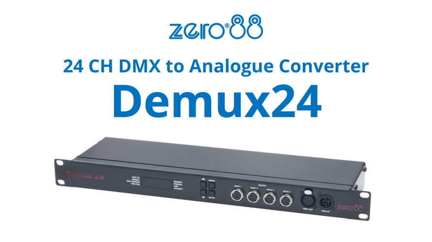 【zero88 】DMX→アナログコンバーターDemux24の紹介